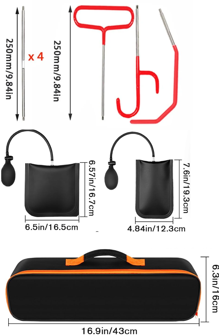 25Pcs Car Door Lockout Kit