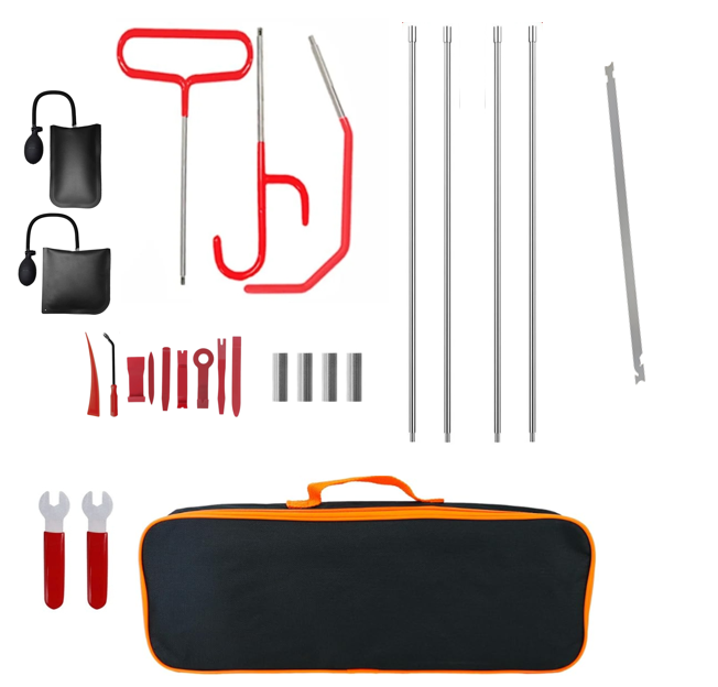 26Pcs Car Door Lockout Kit with Elastic Stainless Steel Auto Repair Tool